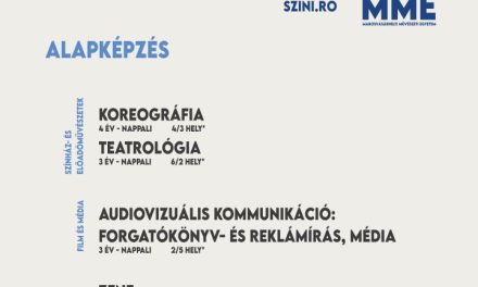 Őszi felvételit hirdet a Marosvásárhelyi Művészeti Egyetem