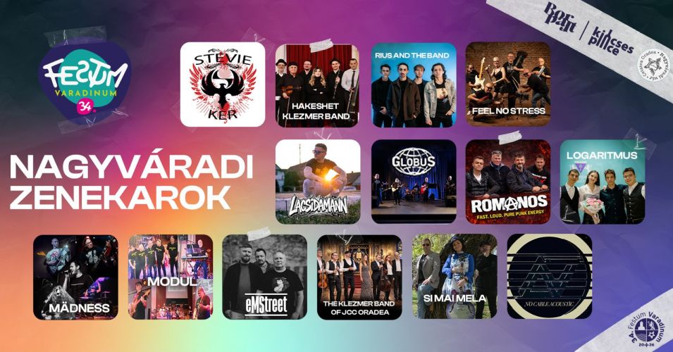 Nagyváradi zenekarok a Festum Varadinum színpadjain