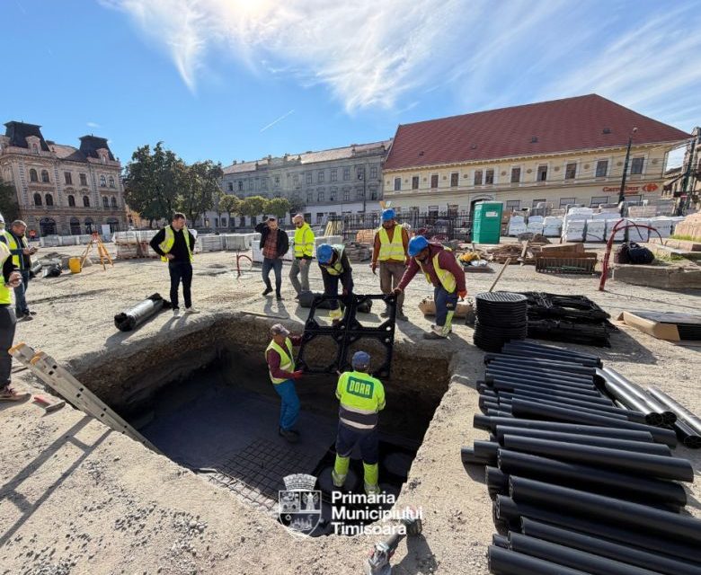 Innovatív gyökérvédő rendszert telepít a temesvári önkormányzat a megújuló Kossuth téren